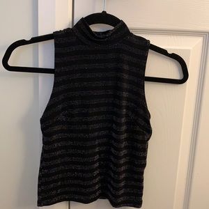 Atmosphere Sparkly Turtleneck Tank